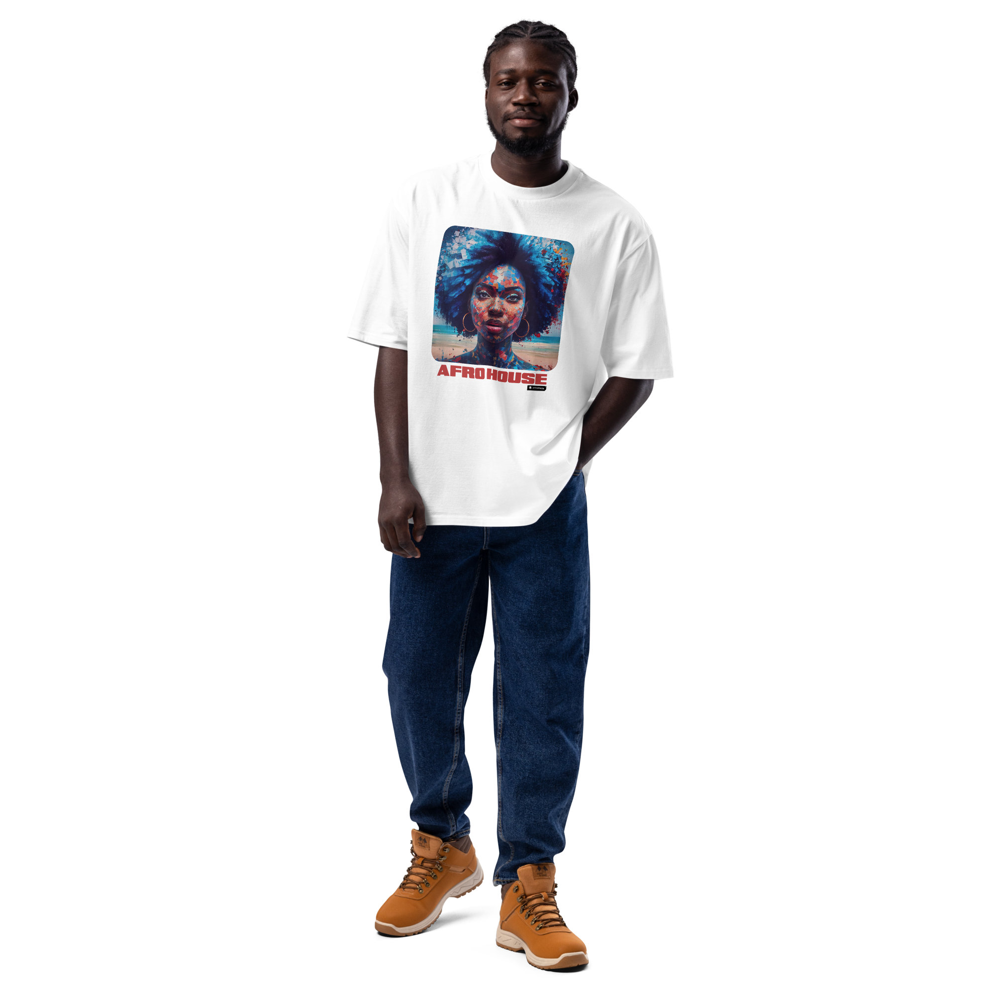 Afro House Oversized Heavyweight T-Shirt