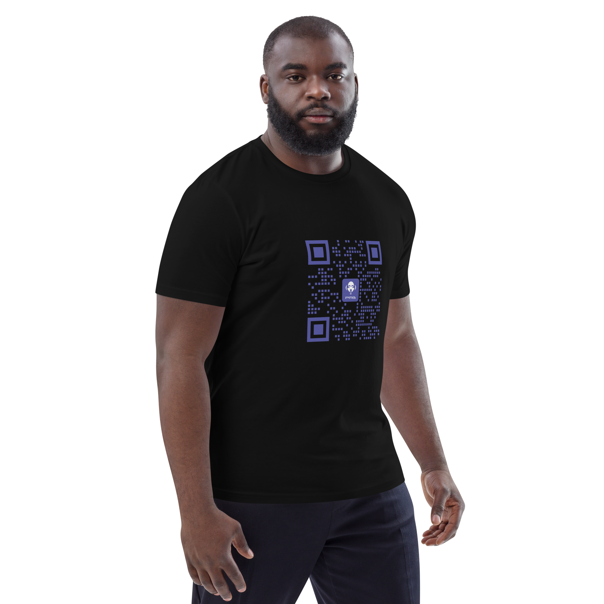 Purple QR Unisex Organic Cotton T-Shirt