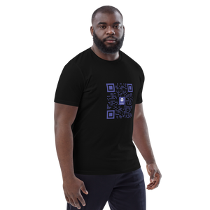 Purple QR Unisex Organic Cotton T-Shirt