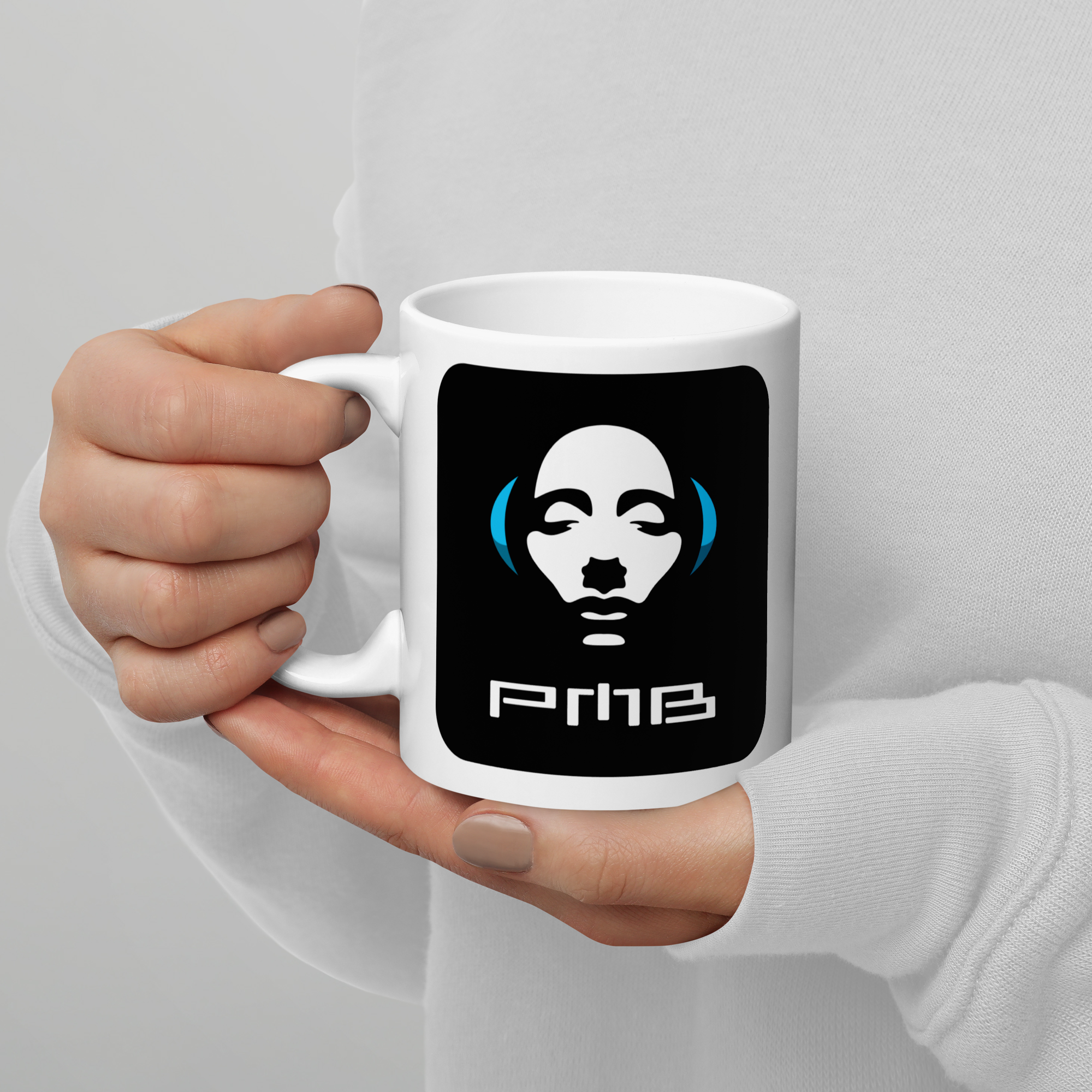 PMB White Glossy Mug