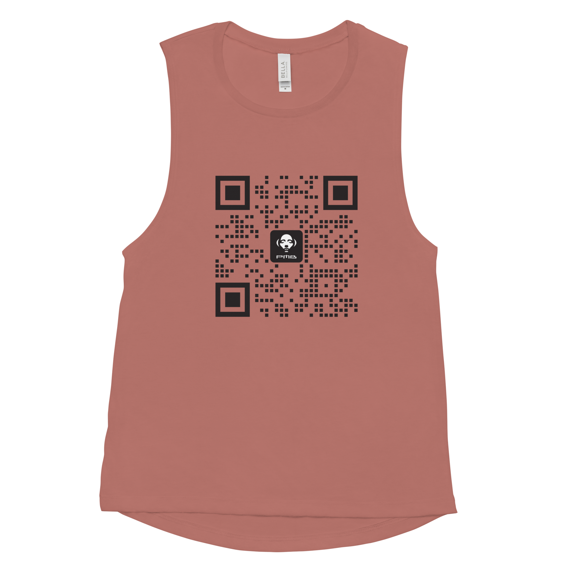 Camiseta QR sin Mangas para Mujer 