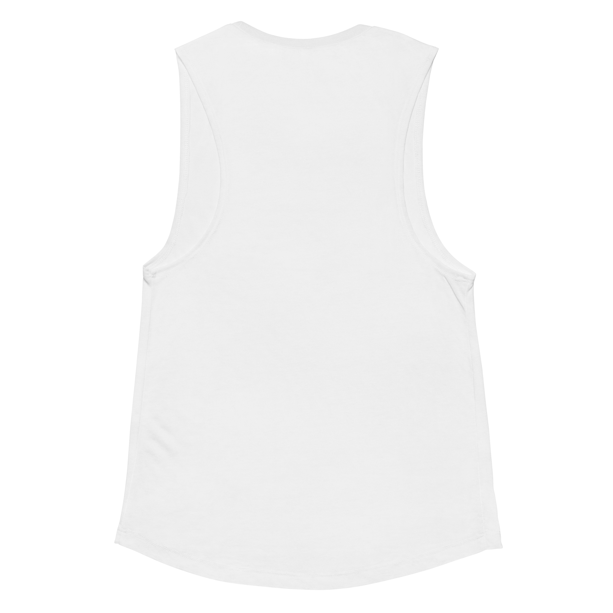 Women's White QR Muscle Tank